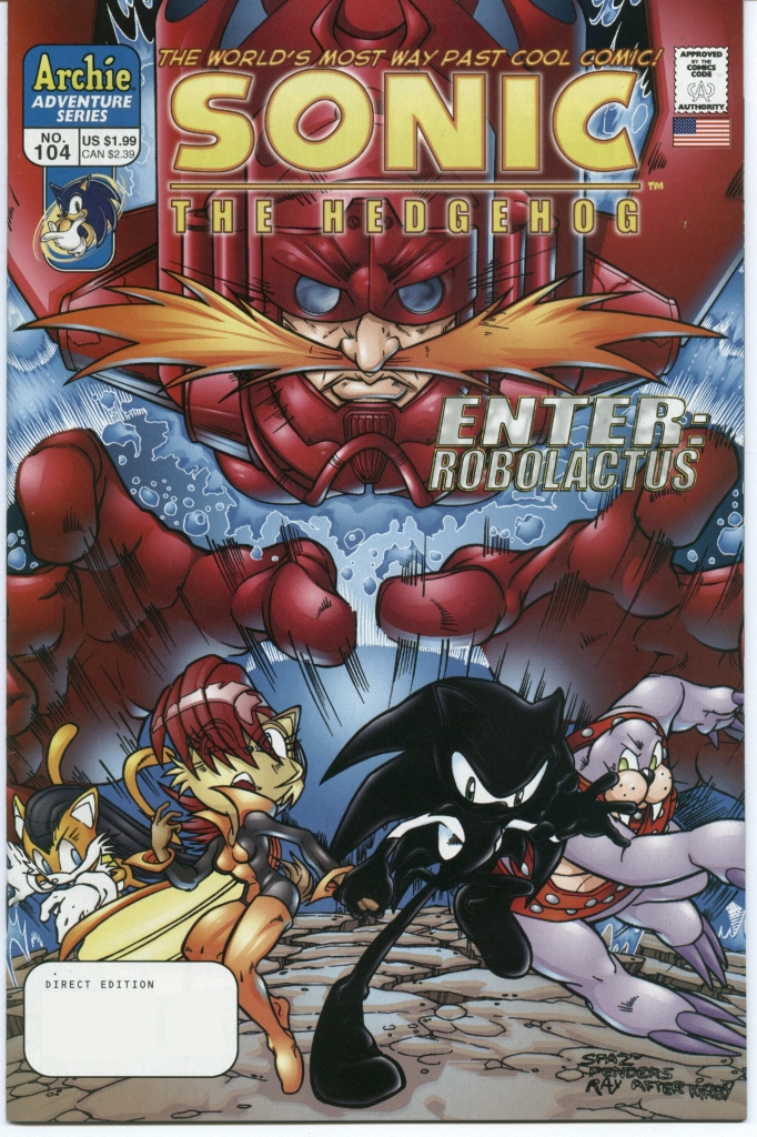 Sonic - Archie Adventure Series February 2002 Comic cover page